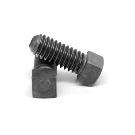 Newport Fasteners Square Head Set Screw, Cup Point, 1 3/8-6 x 7", Alloy Steel Case Hardened, Black Oxide, Full Thread 738110-1